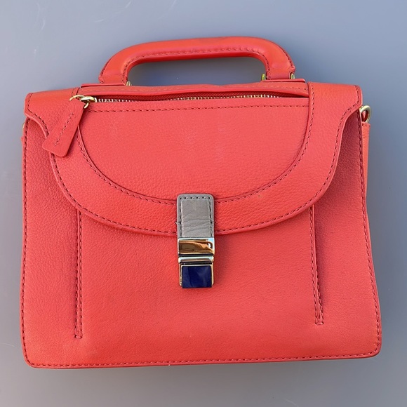 Botkier orange leather Sml Leon satchel by Botkier * EUC - Picture 2 of 13
